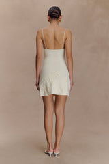 Brullo Embroidery Knit Mini Dress - Ivory