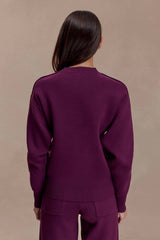 Braxton Cozy Knit Jumper - Plum