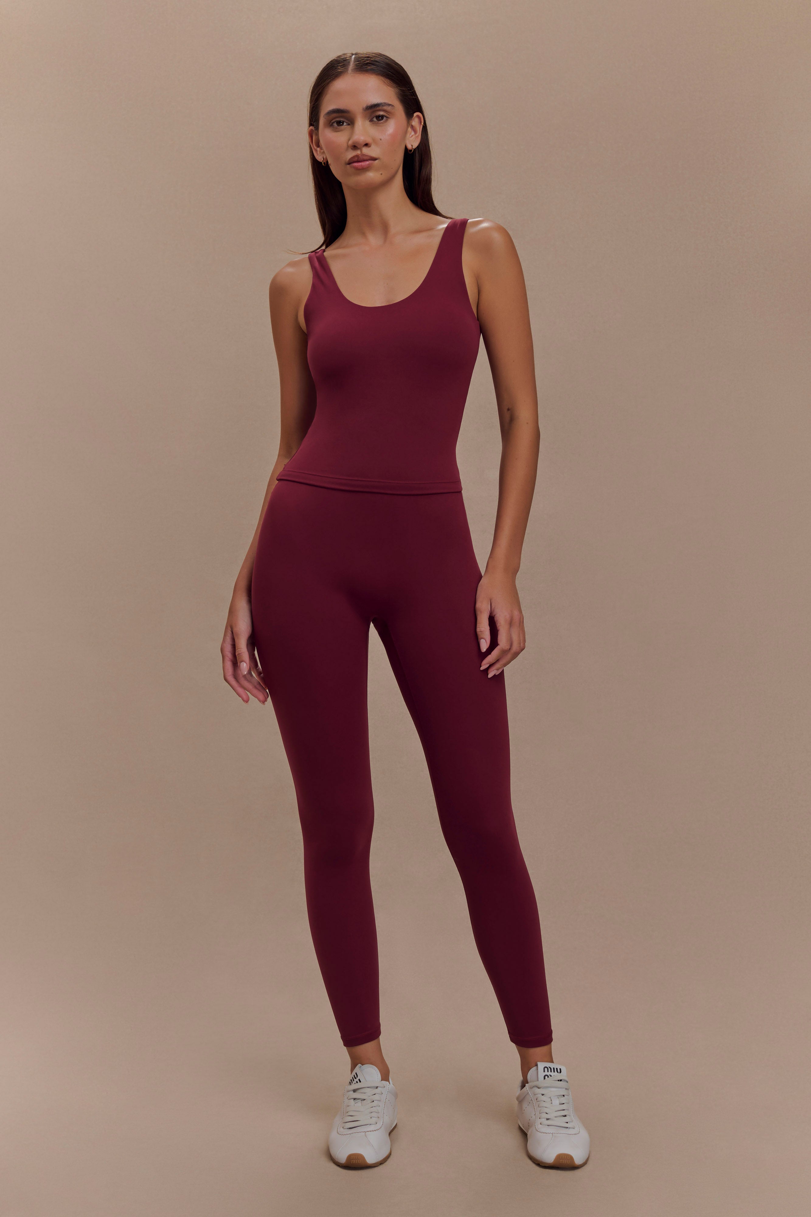 Callie Active Leggings - Burgundy
