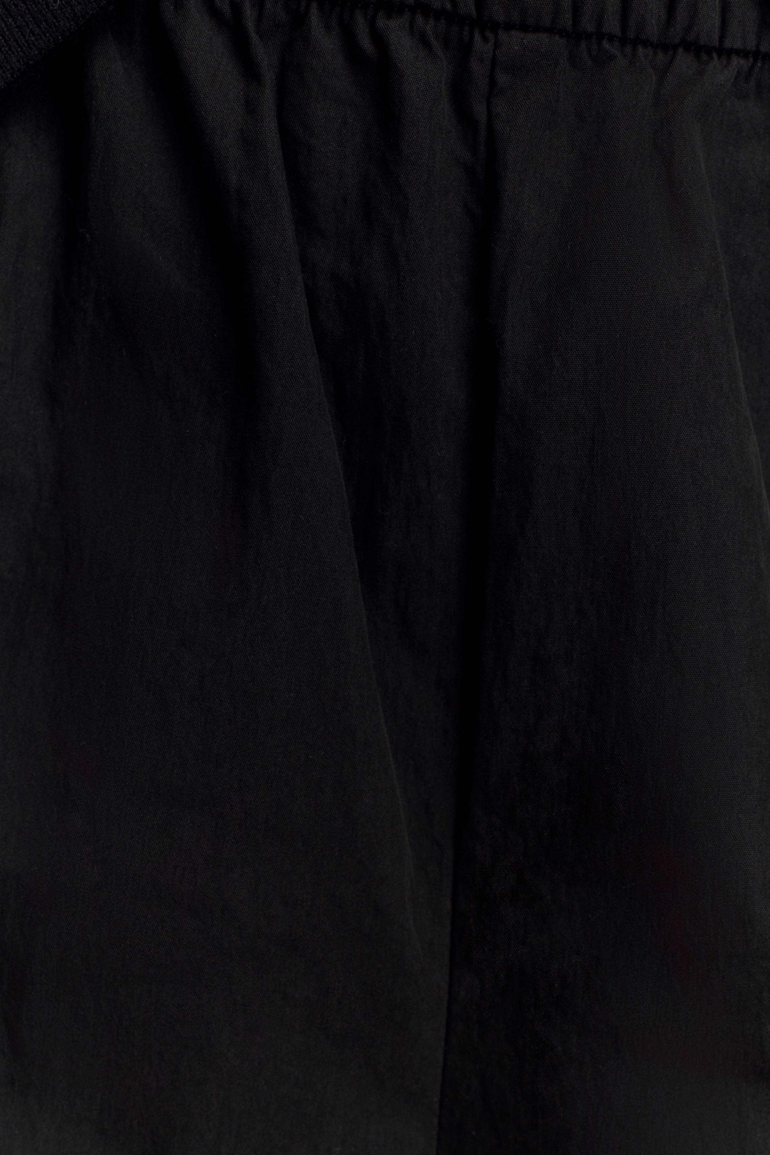 Campbell Cotton Wide Leg Pants - Black