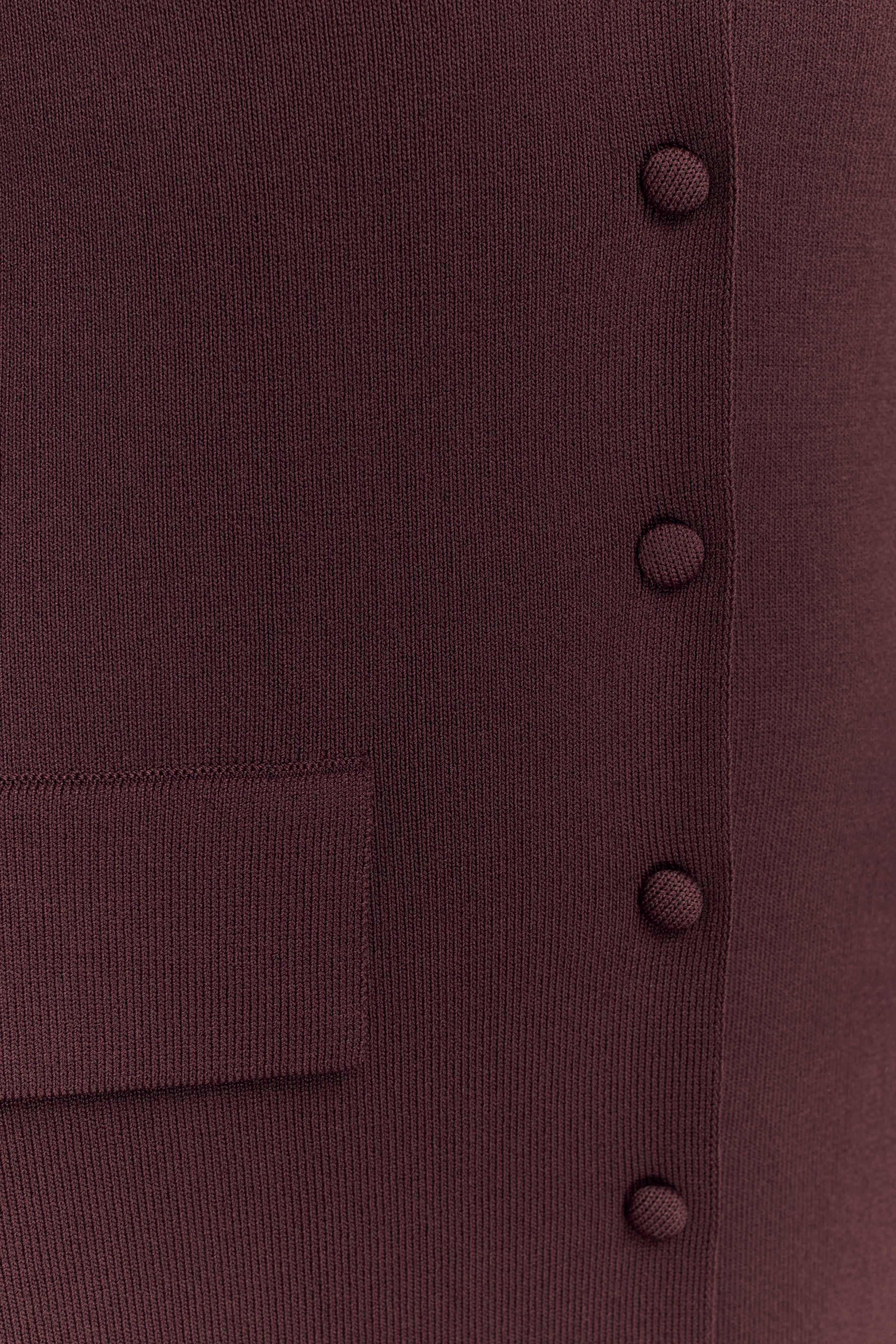 Pearson Short Sleeve Knit Midi Dress - Chocolate