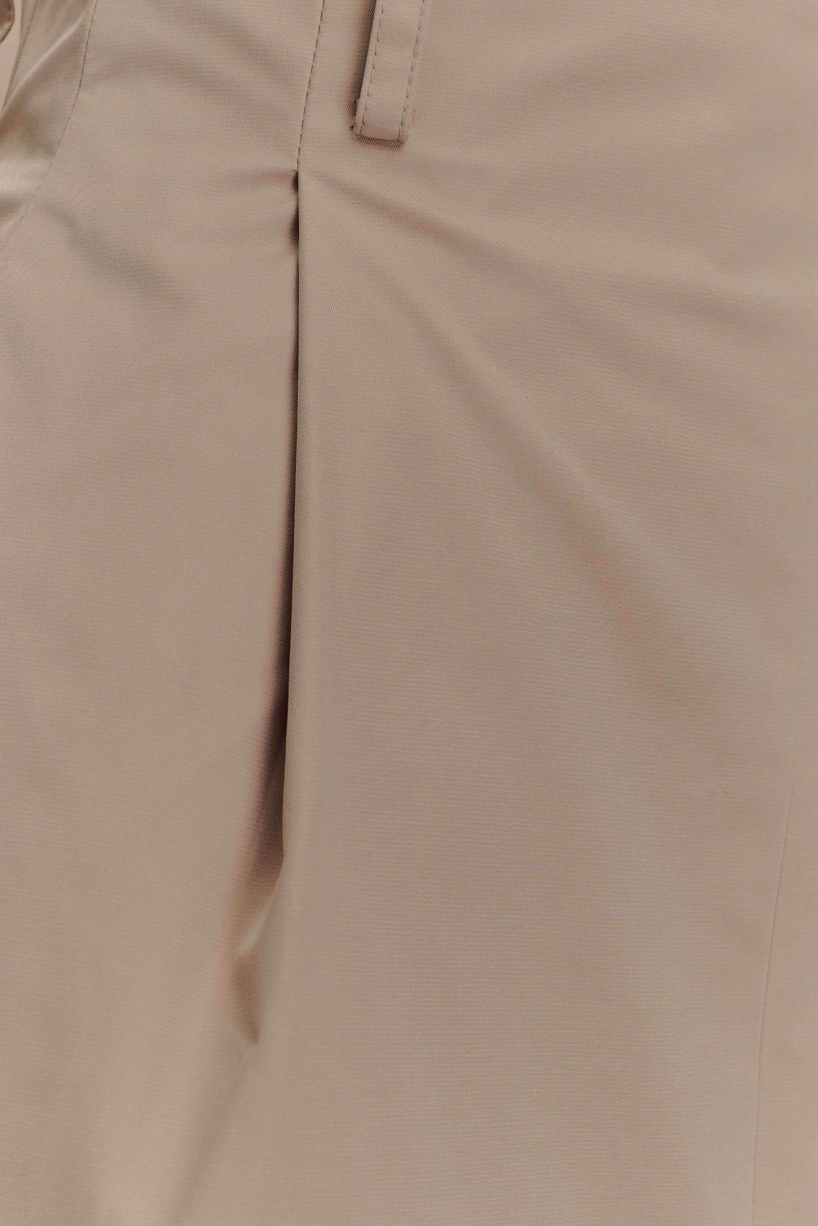 Vera Twill Split Front Midi Skirt - Camel