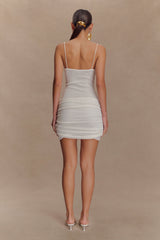 Laurie Twist Knit Mini Dress - Ivory