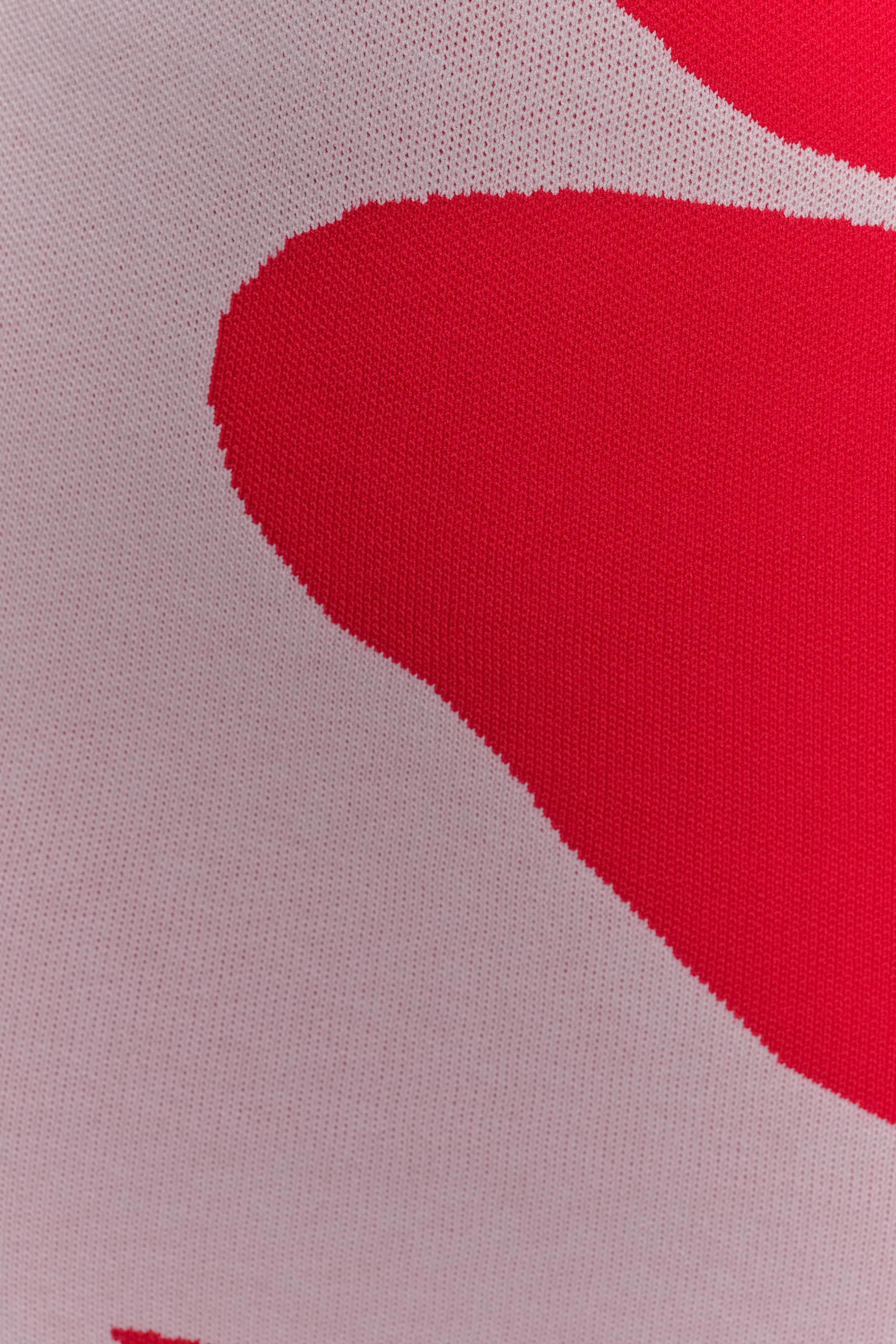 Dorothy Knit Print Mini Dress - Red Deco Fleur Print