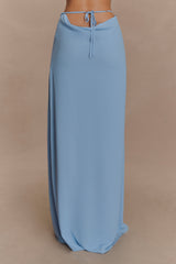 Katalina Chiffon Maxi Skirt - Sky Blue