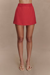 Kallie Linen Skort - Burnt Rose