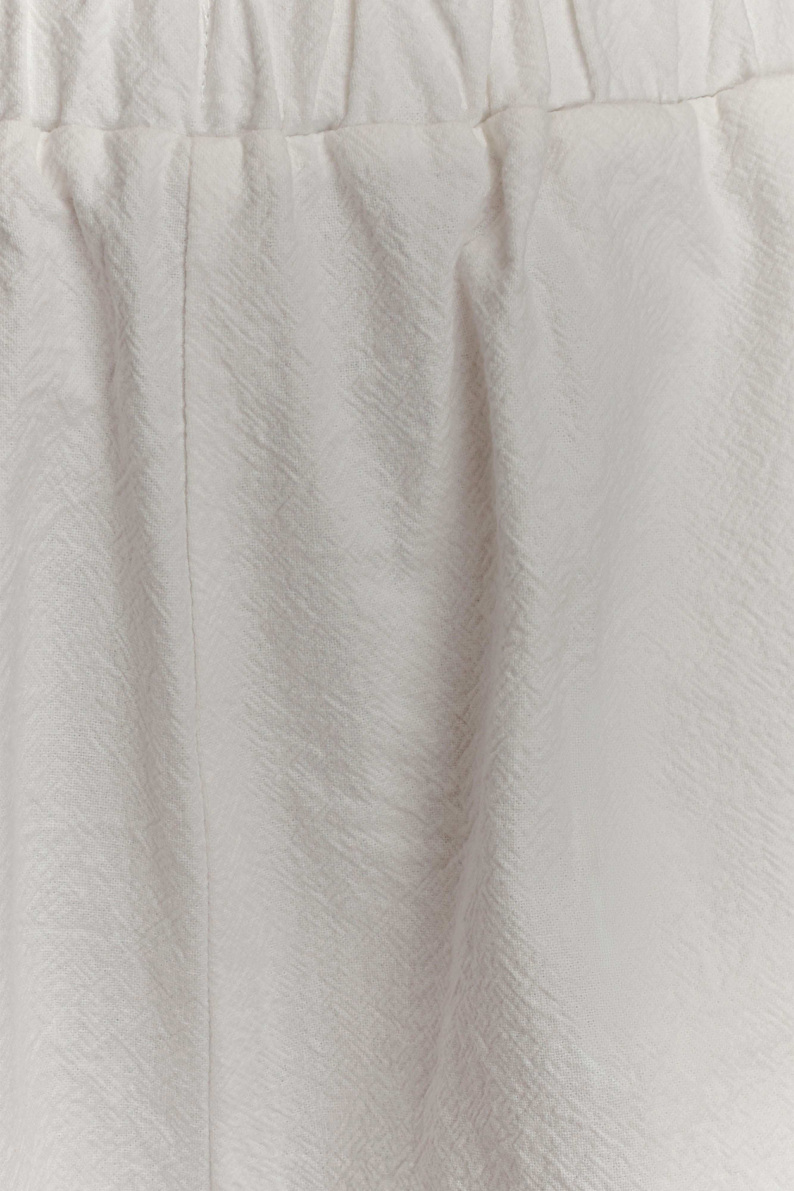 Janayia Cotton Wide Leg Pants - White