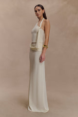Bowie Low Rise Knit Maxi Skirt - Ivory