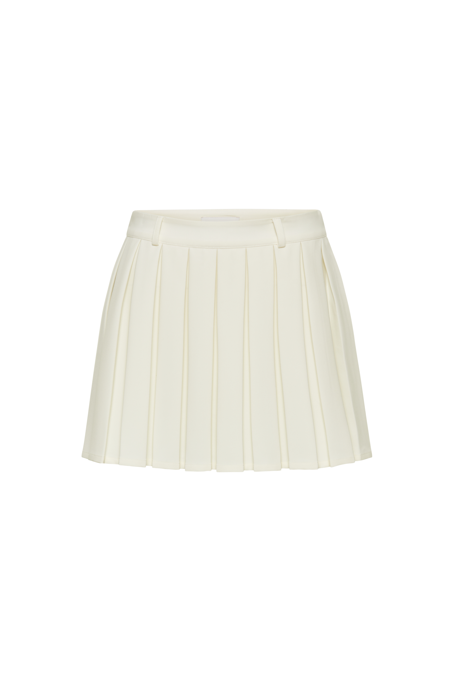 Mura Pleated Mini Skirt - Ivory