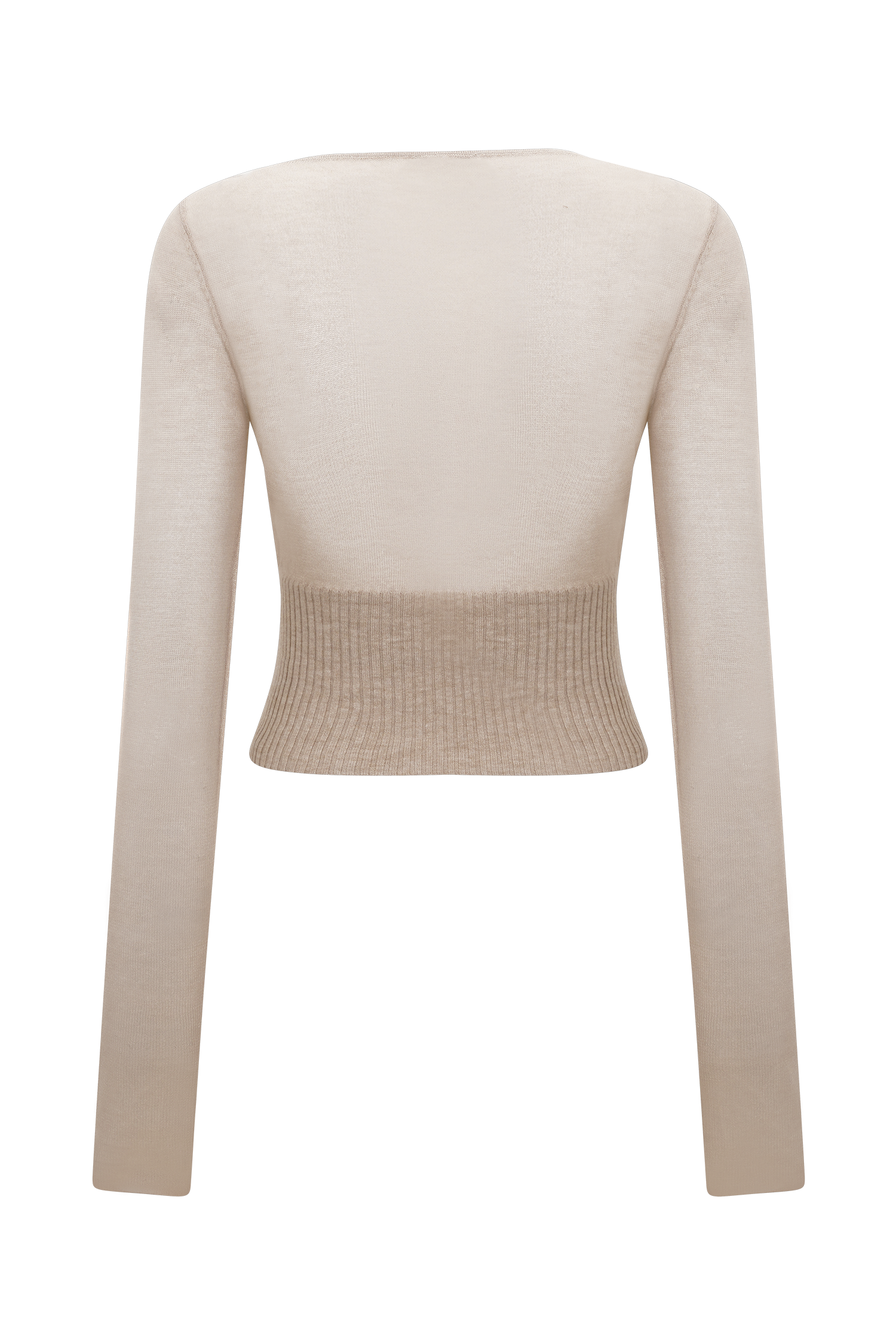 Brionee Silk Blend Knit Top - Sand