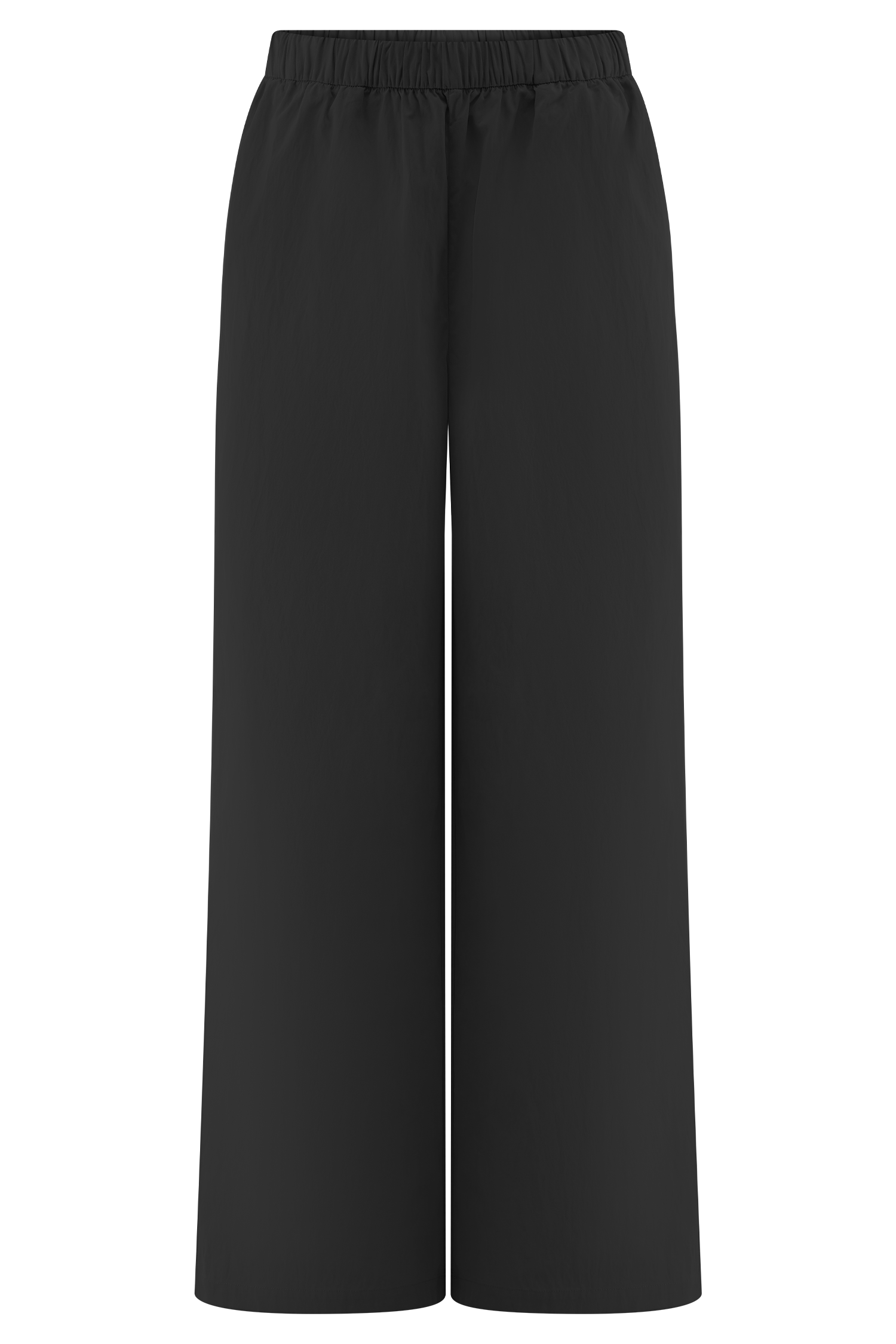 Campbell Cotton Wide Leg Pants - Black