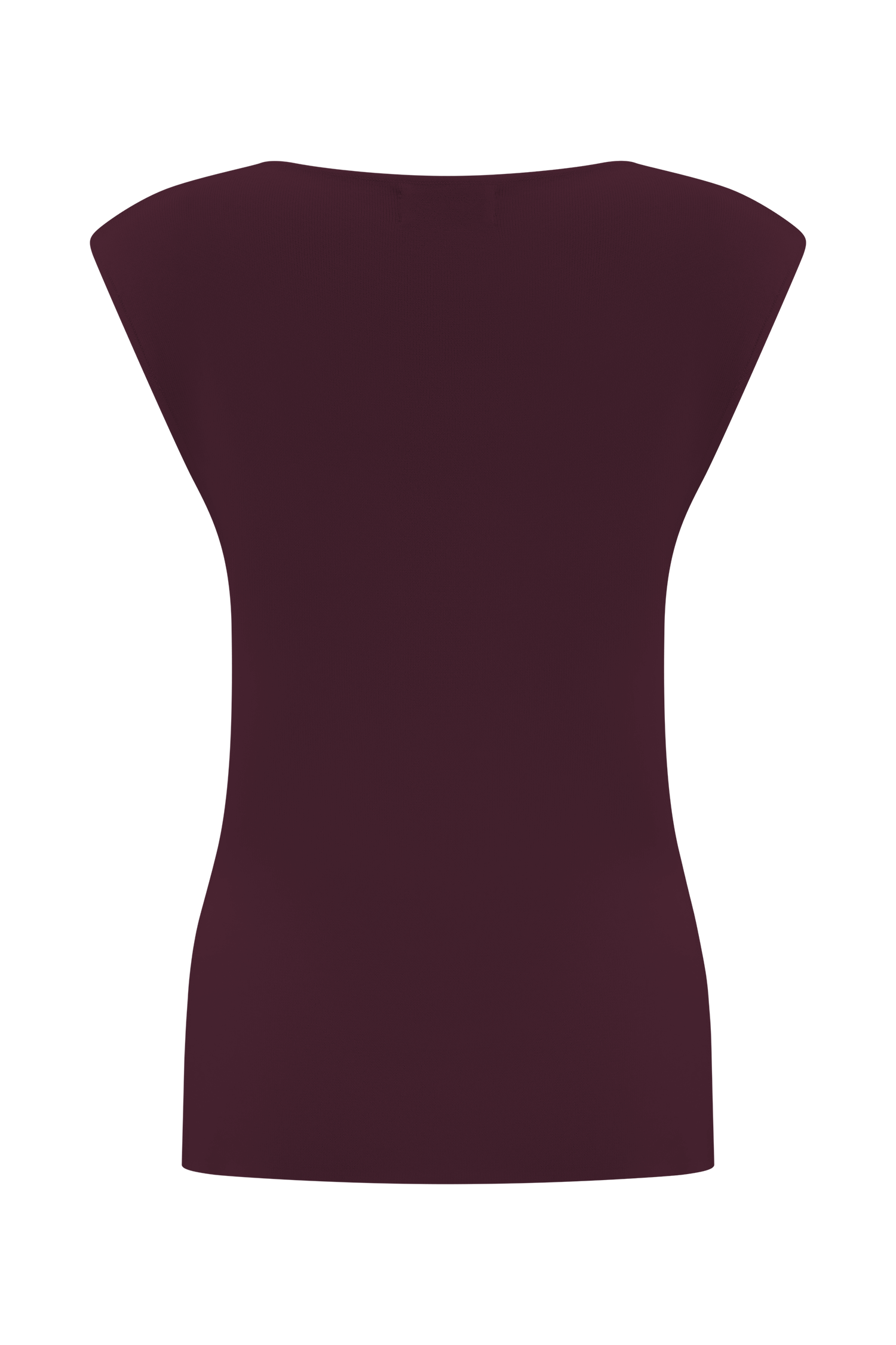 Francisca Cowl Neck Knit Top - Merlot
