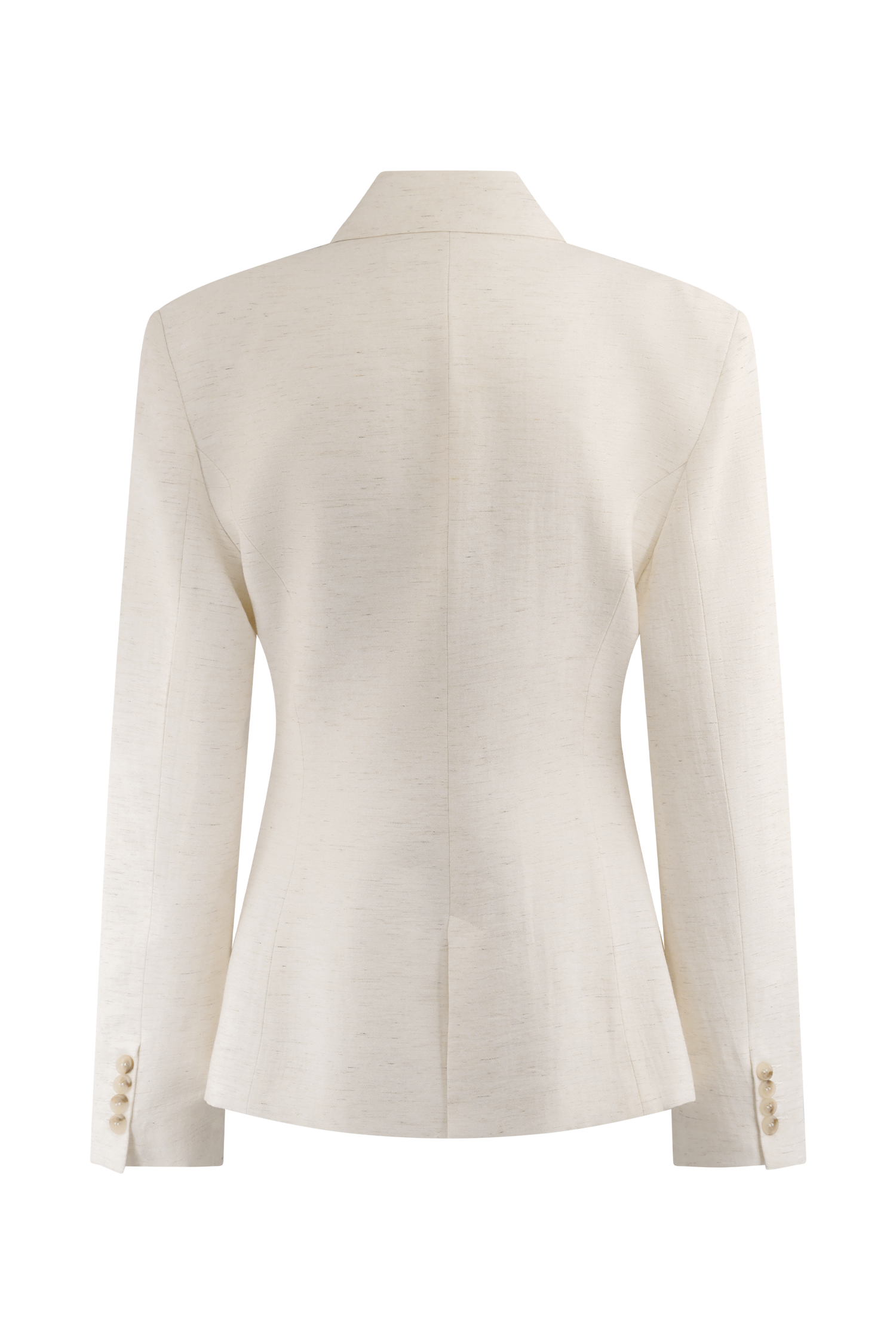 Jameson Cinched Linen Blazer - Oat Marle