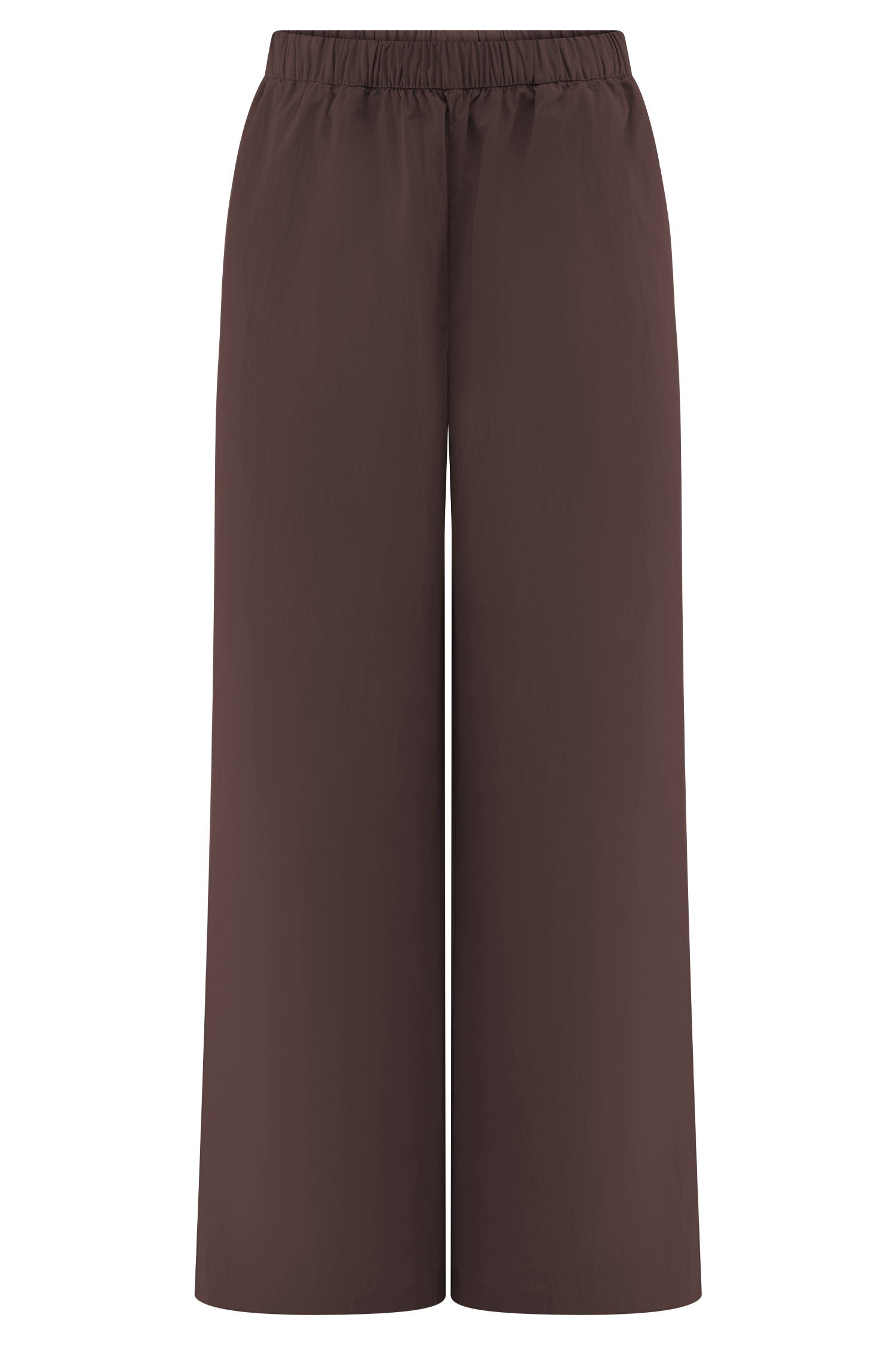 Janayia Cotton Wide Leg Pants - Dark Espresso