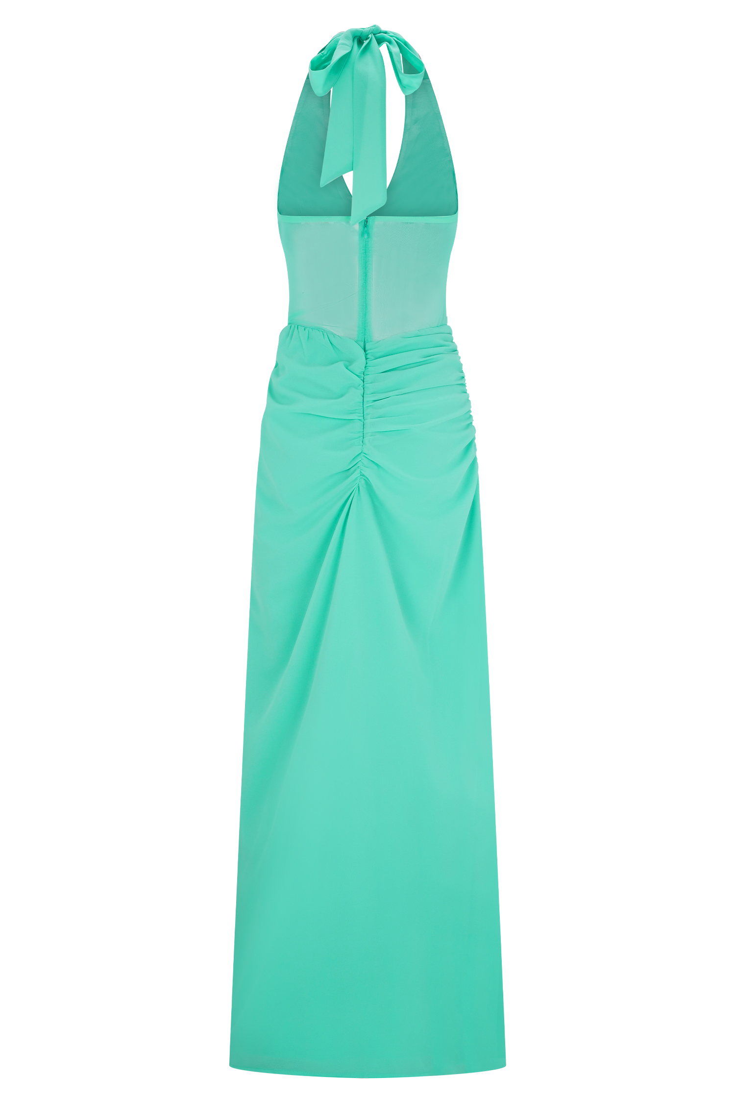 Jonna Chiffon And Mesh Maxi Dress - Lagoon