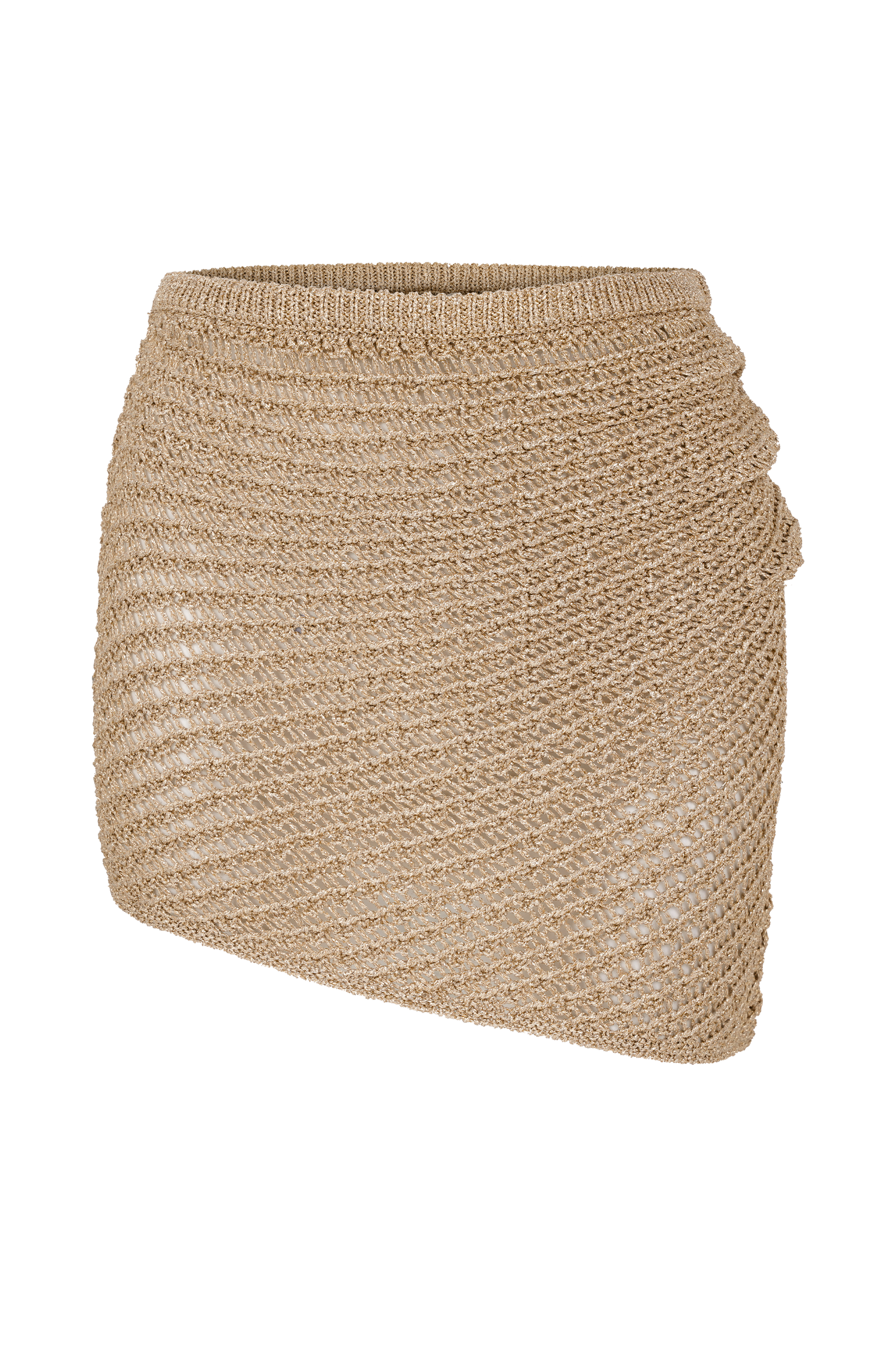 Waverley Metallic Knit Mini Skirt - Gold