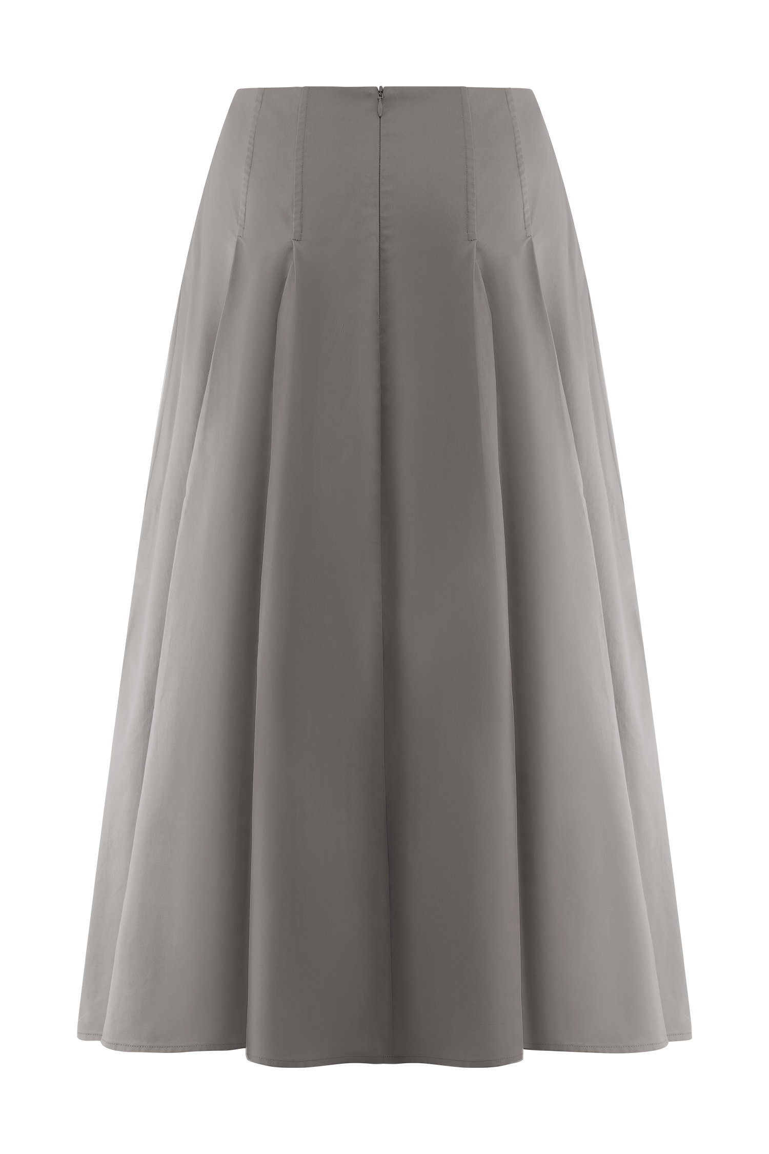 Mae A-Line Midi Skirt - Pebble Brown