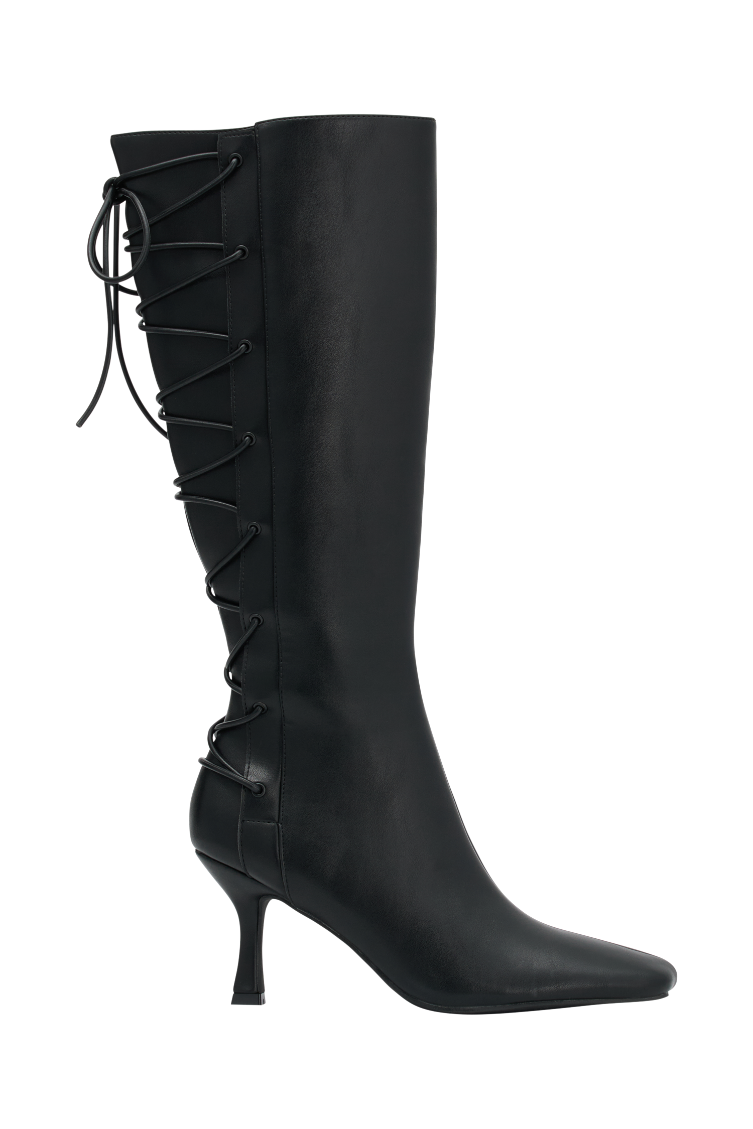 Nevaeh Lace Up Boots - Black
